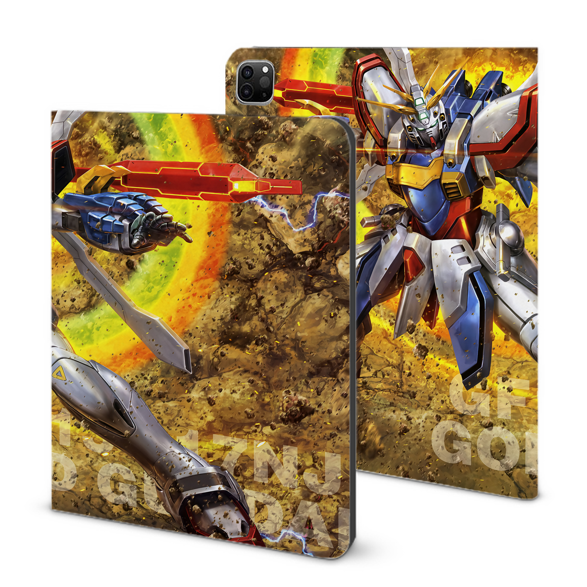 （画像用） 機動戦士ガンダム Mobile Suit Gundam IPad ケース ブック型 PUレザー TPU 耐衝撃 軽量 薄型 ペン収納なし 全面保護 IPad 各モデル対応